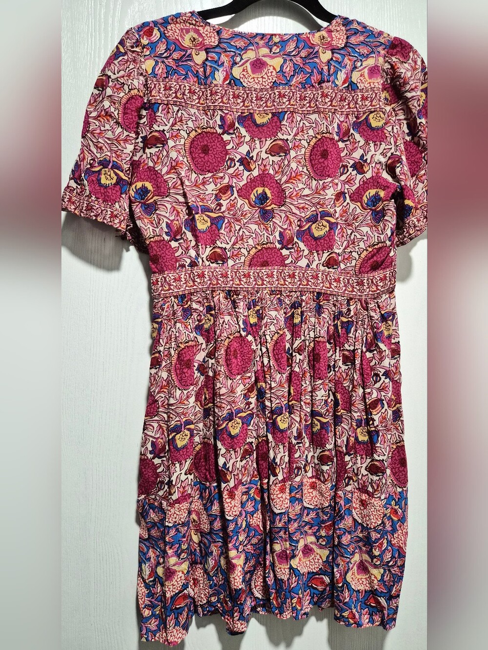 Ba&Sh Valia Floral Bohemian V-Neck Mini Dress Size Small - Picture 8 of 11
